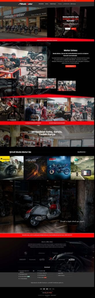 Moda Motor 1 seo Moda Motor için hazırlanan web sitesi,