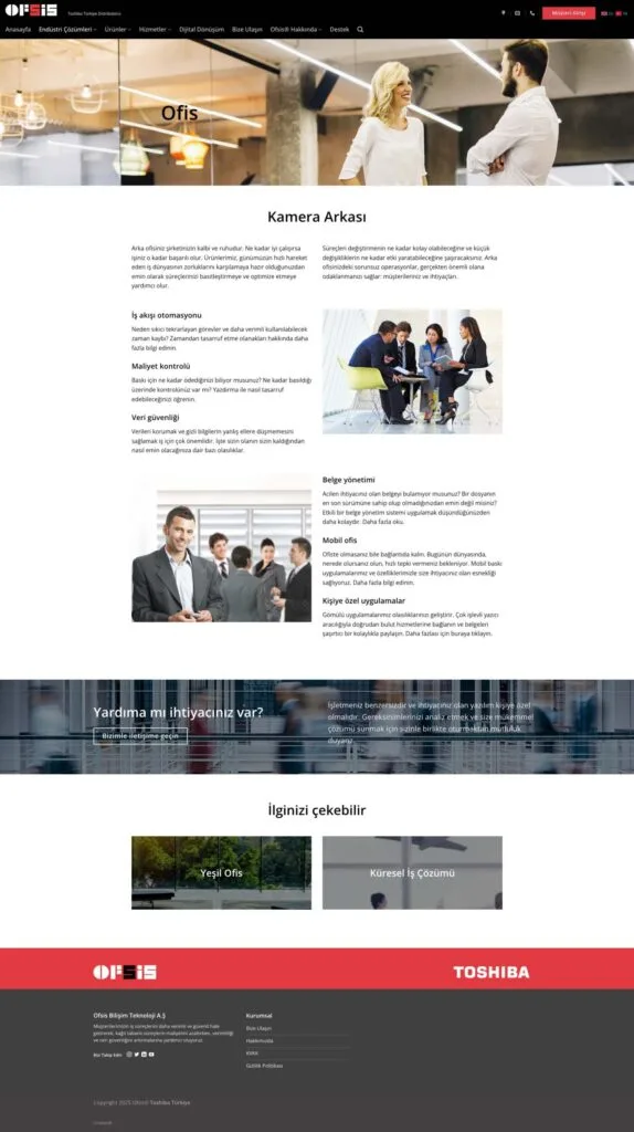 Ofsis 2 seo ofsis toshiba web tasarım hizmeti