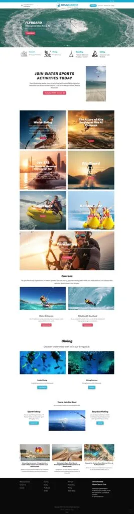 Orunmarine 1 seo watersports web tasarım
