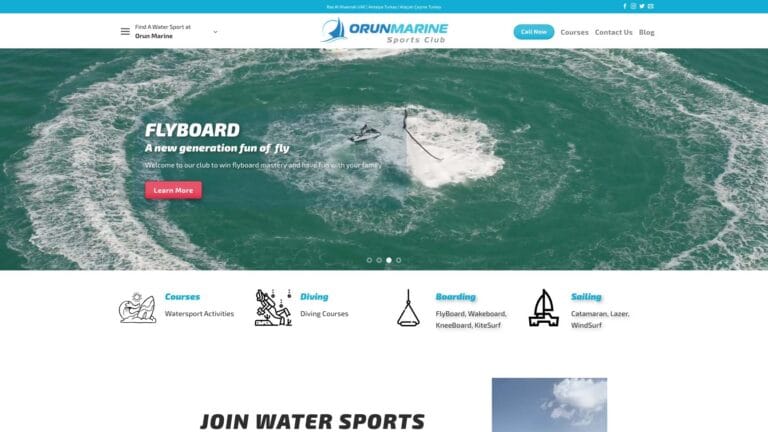 watersports web tasarım